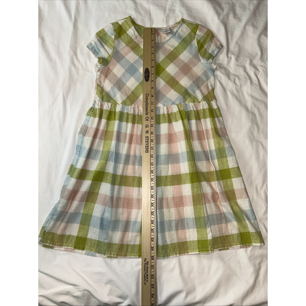 Peyton‎ & Parker Girls Dress Size 12 Gingham, blue pink green - Picture 6 of 8